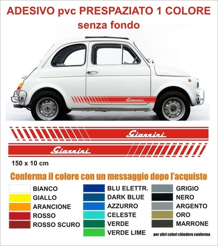 Strisce adesive fiat 500 - strisce,