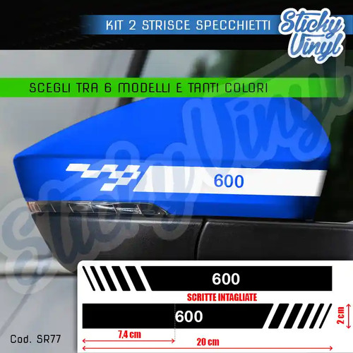 Adesivi strisce specchietti - adesivi,