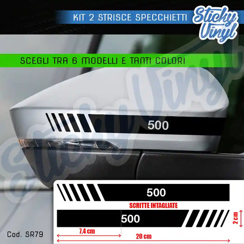 Adesivi strisce specchietti - strisce,