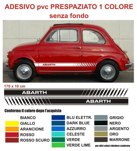 Strisce adesive fiat 500 - strisce,