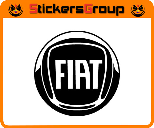 Adesivo logo fiat per auto - adesivo,