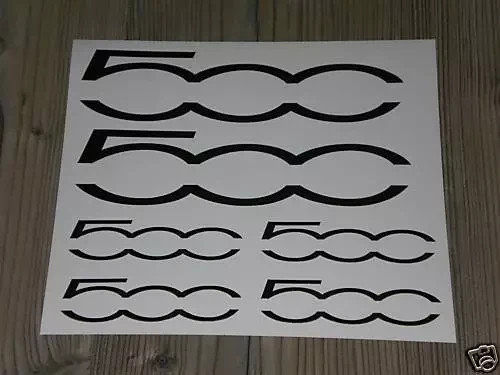Kit adesivi fiat 500 sticker - adesivi,
