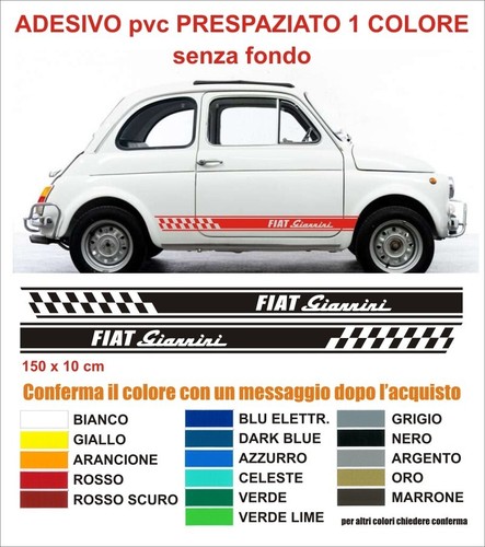 Strisce adesive fiat 500 - strisce,